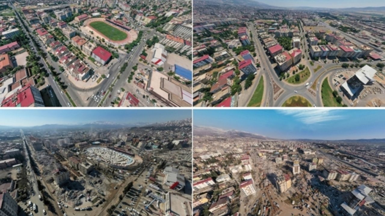Kahramanmaraş'taki büyük yıkım fotoğraflara yansıdı