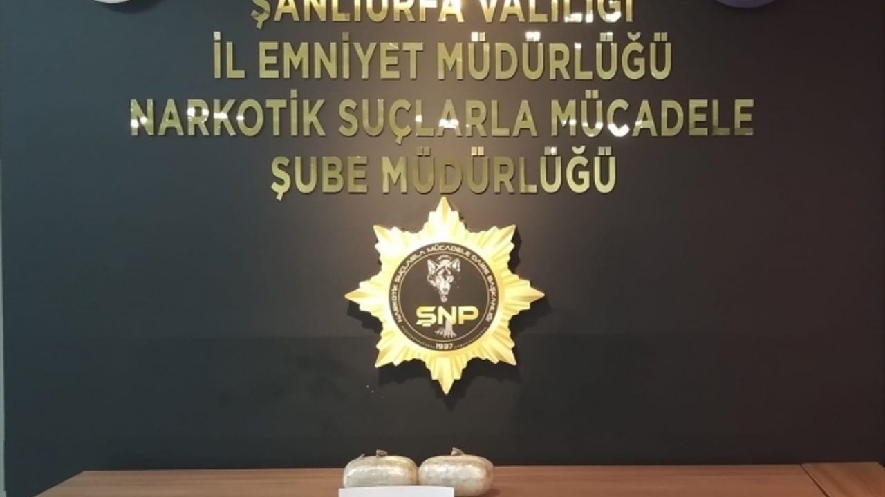 Şanlıurfa'da 7 kilo 700 gram skunk ele geçirildi