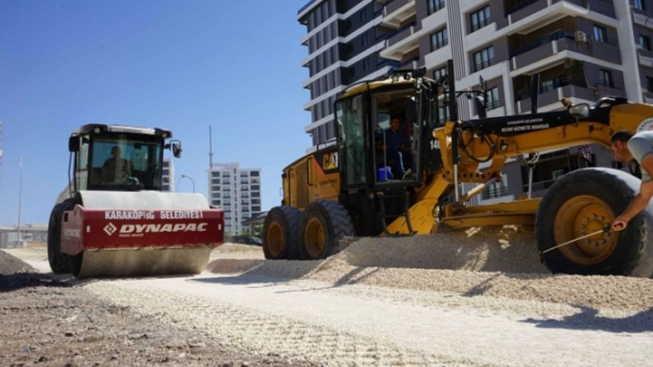 Karaköprü'de üst yapı çalışmaları hız kesmiyor