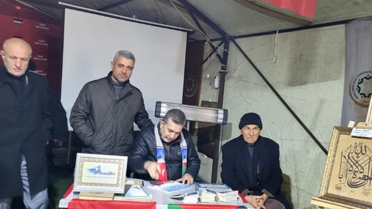 Şanlıurfa'da Gazze'ye destek için sergi açıldı