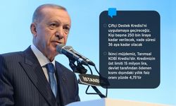 Cumhurbaşkanı Erdoğan'dan çiftçilere kredi desteği açıklaması