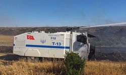 Siverek'te otluk alanda çıkan yangın söndürüldü