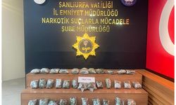 Şanlıurfa'da 21 kilo 750 gram skunk ele geçirildi