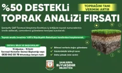 Şanlıurfa Büyükşehir Belediyesi'nden çiftçilere yüzde 50 hibeli toprak analizi desteği
