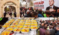 Harran'da vatandaşlara Zerde ikramı