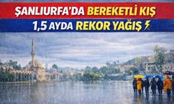 Şanlıurfa’da rekor yağış