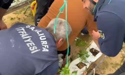 Eyyübiye'de ayağına demir saplanan vatandaş kurtarıldı