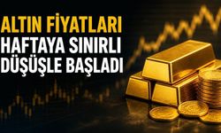 Altın fiyatları yeni haftaya gerilemeyle giriş yaptı