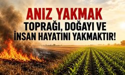 “Anız Yakmak Toprağı ve Geleceği Tehdit Ediyor”