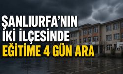Şanlıurfa'nın iki ilçesinde okullara 4 gün ara