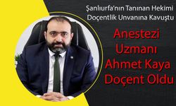 Şanlıurfa’nın Tanınan Hekimi Doçentlik Unvanına Kavuştu