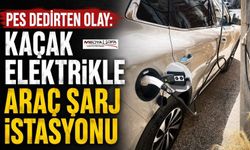 Kaçak Elektrikle Otomobil Şarj Ederken Yakalandı