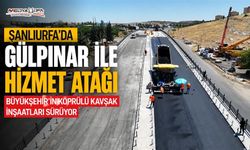 Şanlıurfa’da Evren Sanayi Köprülü Kavşağında Asfalt Serimi Devam Ediyor