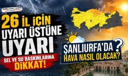 26 il için kuvvetli yağış uyarısı