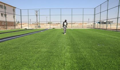 Harran'da her mahalleye halı saha projesi tam hız sürüyor