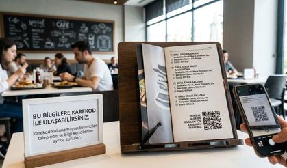 Restoran ve Kafelerde Menülere Yeni Düzenleme