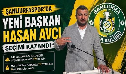 Şanlıurfaspor’un Yeni Başkanı Hasan Avcı Oldu