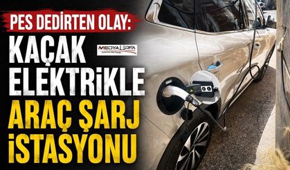 Kaçak Elektrikle Otomobil Şarj Ederken Yakalandı