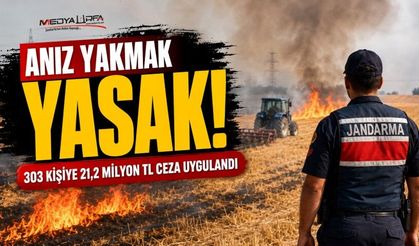 Şanıurfa'da anız yakanlara yüksek miktarda ceza