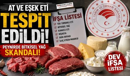 At ve Eşek Eti Tespit Edildi! Bakanlık Yeni İfşa Listesini Yayımladı