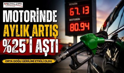Motorinde aylık artış %25'i aştı
