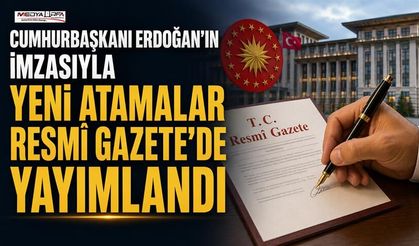 Cumhurbaşkanı Erdoğan'ın İmzasıyla Yeni Atamalar Resmî Gazete'de