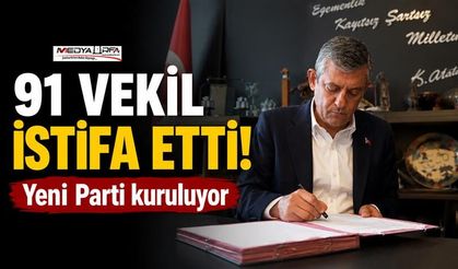 Özgür Özel ve 90 Milletvekili CHP'den İstifa Etti