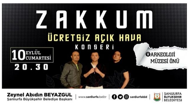 Büyükşehir’in yaz konserleri Zakkum ile devam ediyor