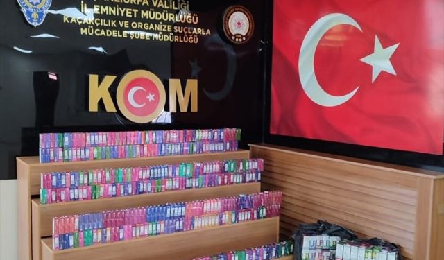 Şanlıurfa'da 3 bin 250 gümrük kaçağı elektronik sigara ele geçirildi