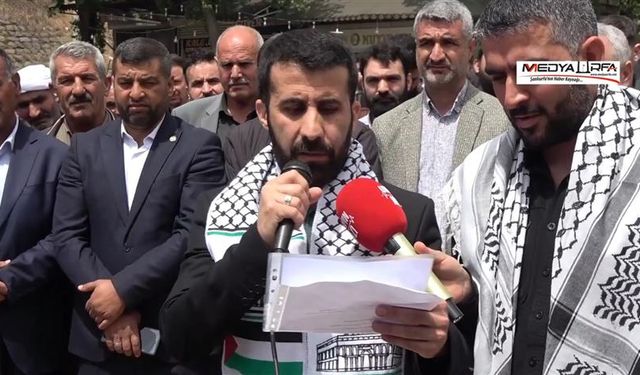 Siverek'te İsrail'in Gazze'ye saldırıları kınandı