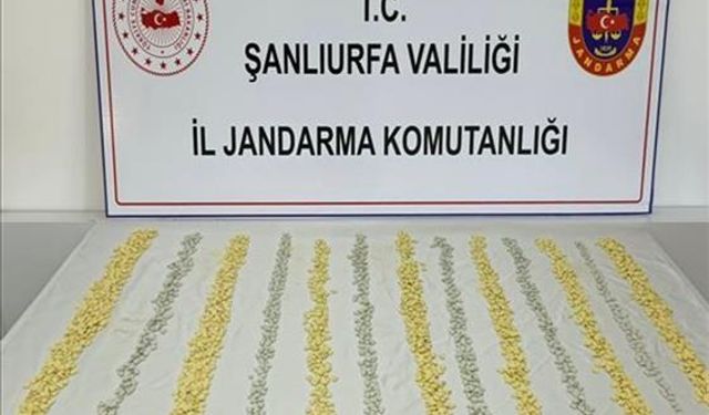 Şanlıurfa'da 3 bin 500 uyuşturucu hap ele geçirildi