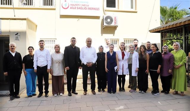 İl Sağlık Müdürü Dr. Erhan Berk Halfeti’deki Sağlık Tesislerini Ziyaret Etti