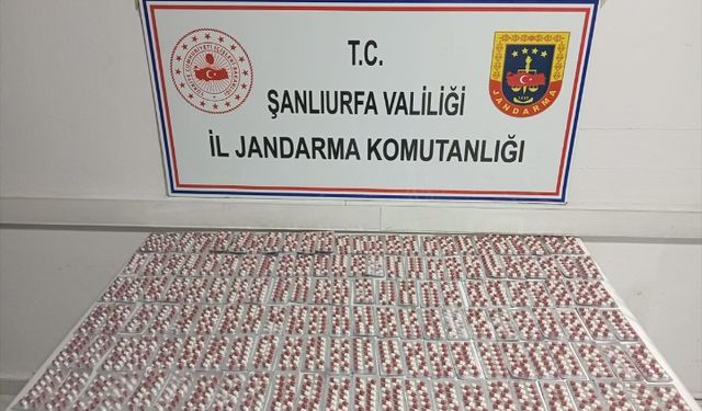 Şanlıurfa'da 2 bin 128 uyuşturucu hap ele geçirildi