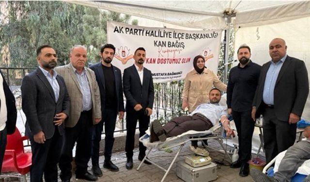 AK Parti Haliliye’den Kızılay’a Kan Bağışı Desteği