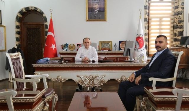 Acemoğlu'ndan Kaymakam Sak'a Ziyaret