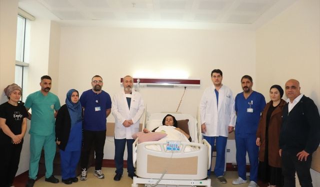 Şanlıurfa'da karnından 15 kilo 800 gram tümör çıkarılan kadın, sağlığına kavuştu