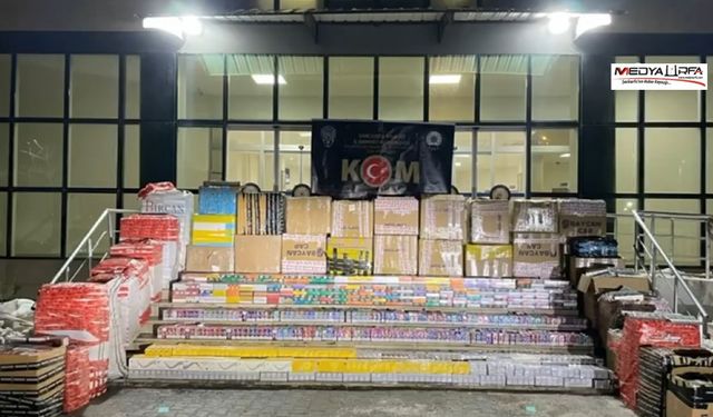 Şanlıurfa'da gümrük kaçağı 52 bin 700 paket sigara ele geçirildi