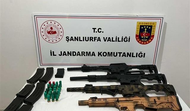 Şanlıurfa’da Jandarmadan Ruhsatsız Silah Operasyonu