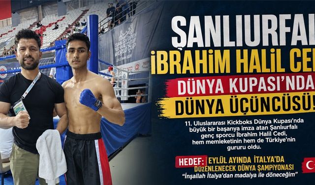 Şanlıurfalı Sporcu Dünya Kupasında Kürsüye Çıktı
