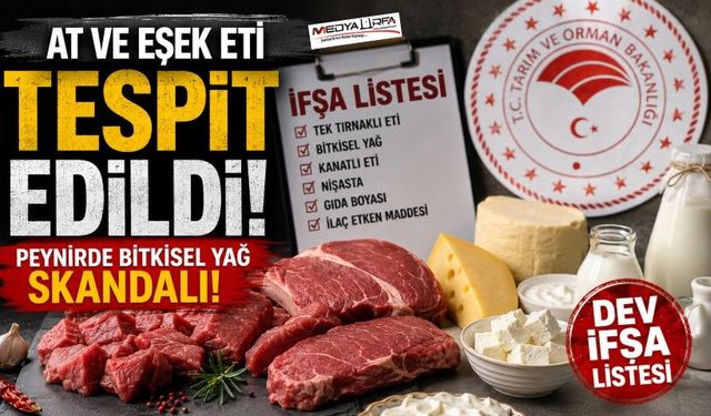 At ve Eşek Eti Tespit Edildi! Bakanlık Yeni İfşa Listesini Yayımladı