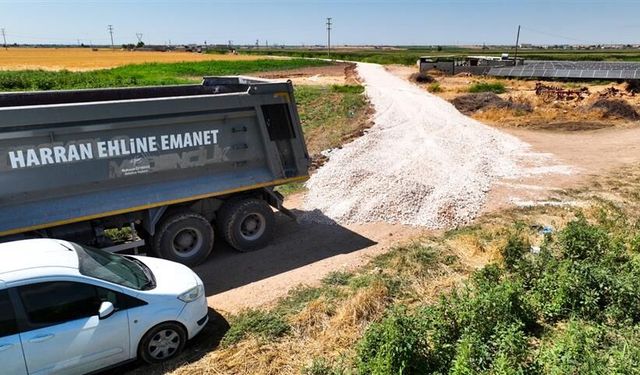 Harran Kırsalında Asfalt Çalışmaları İçin Hazırlık Başladı