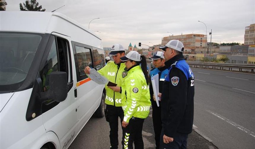 Şanlıurfa’da personel servis araçlarına sıkı denetim