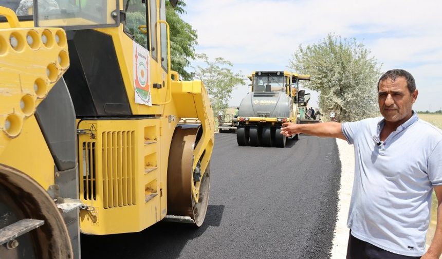 Harran'a Önce Su Geldi, Şimdi de Sıcak Asfalt