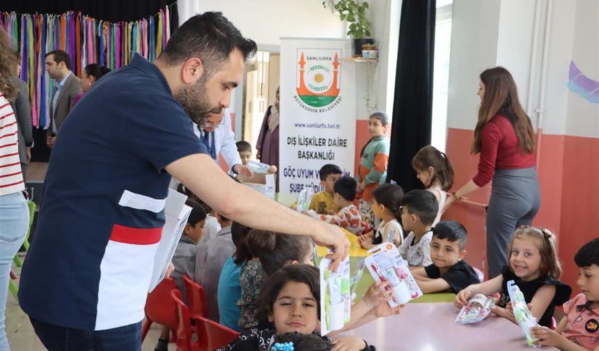 Şanlıurfa’da miniklere ağır ve diş bakımı bilinci kazandırıldı