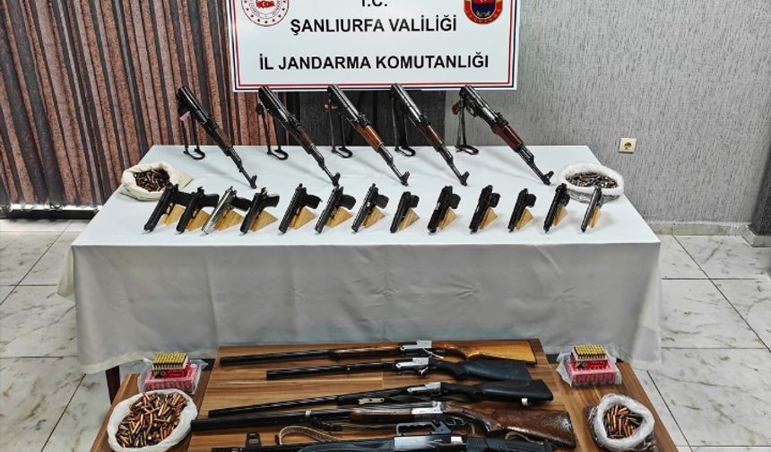 Şanlıurfa'da silah kaçakçılığı operasyonunda 16 şüpheli yakalandı