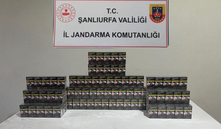 Şanlıurfa'da 980 paket kaçak sigara ele geçirildi