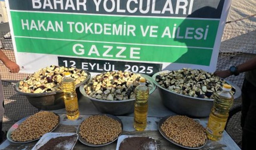 Tokdemir Ailesinden Gazze'ye Anlamlı Yardım
