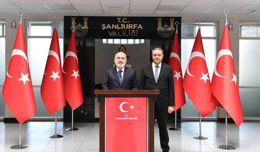 İçişleri Bakan Yardımcısı Sağlam, Şanlıurfa Valisi Şıldak'ı Ziyaret Etti