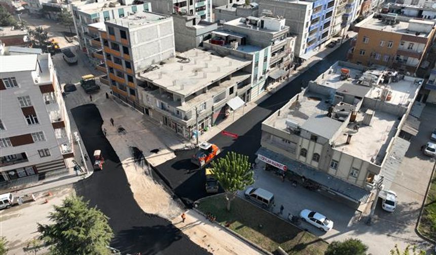 Büyükşehir’den Eyyübiye’de Aralıksız Asfalt Çalışması