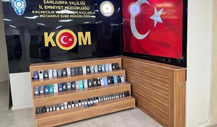Şanlıurfa’da Kaçak Telefon Operasyonu